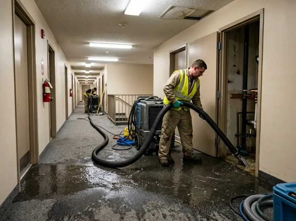 multi-unit-apartment-hallway-f-005 — frequently asked questions, Emergency Burst Pipe Water Extraction & Removal in Benton,…